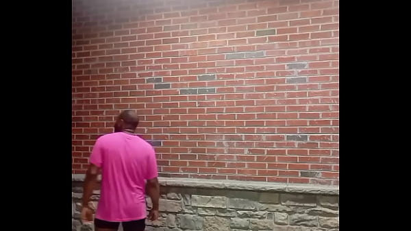 A private strip tease for free while faced backwards in 70 degree weather