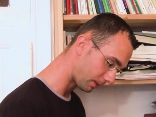 Short-haired German woman at an amateur casting